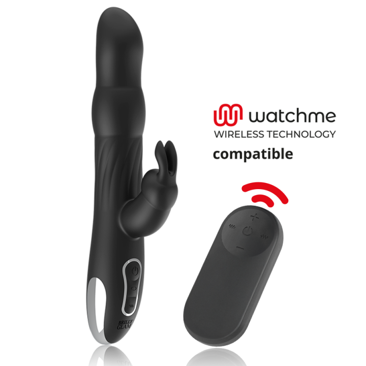 BRILLY GLAM - MOEBIUS RABBIT VIBRADOR & ROTATOR + MANDO CONTROL REMOTO WATCHME | VibraZon