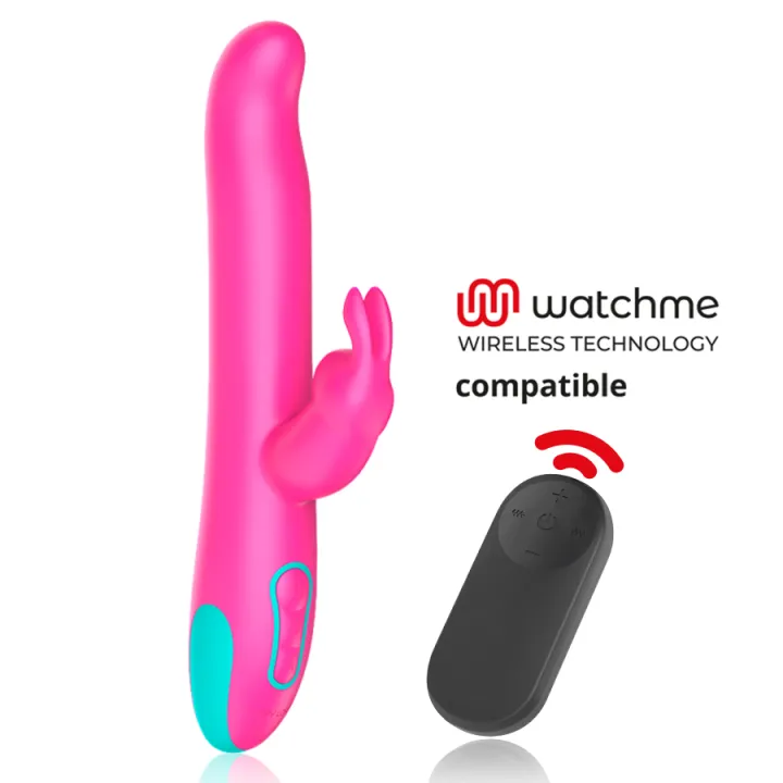 HAPPY LOKY - PLUTO RABBIT VIBRADOR & ROTATOR + MANDO CONTROL REMOTO WATCHME