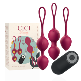 CICI BEAUTY - PREMIUM SILICONA 3 VIBRADOR KEGEL BEADS MANDO A DISTANCIA | VibraZon