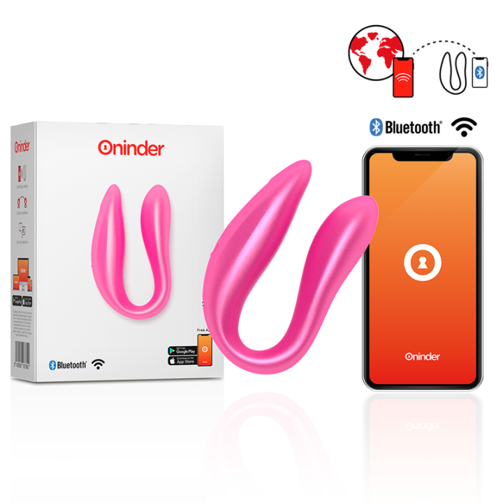 ONINDER - LISBOA ESTIMULADOR PUNTO G & CLÍTORIS ROSA - APP GRATUITA ROSA | VibraZon