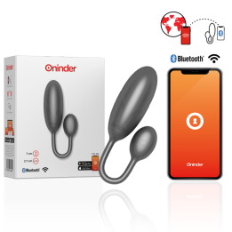 ONINDER - DENVER HUEVO VIBRADOR NEGRO 7 X 2.7 CM - APP GRATUITA | VibraZon