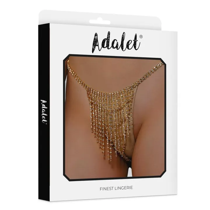 Samira Tanga Dorado Talla Única de Adalet Lingerie