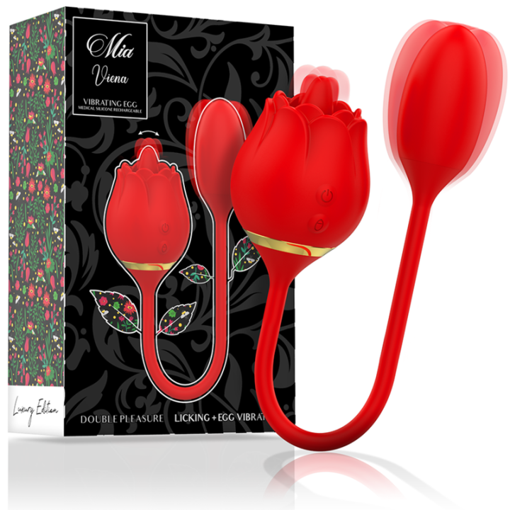 MIA - VIENA DOUBLE PLEASURE LICKING + HUEVO VIBRADOR | VibraZon