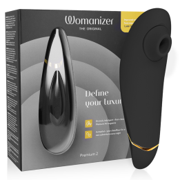 WOMANIZER - PREMIUM 2 ESTIMULADOR DE CLÍTORIS NEGRO | VibraZon