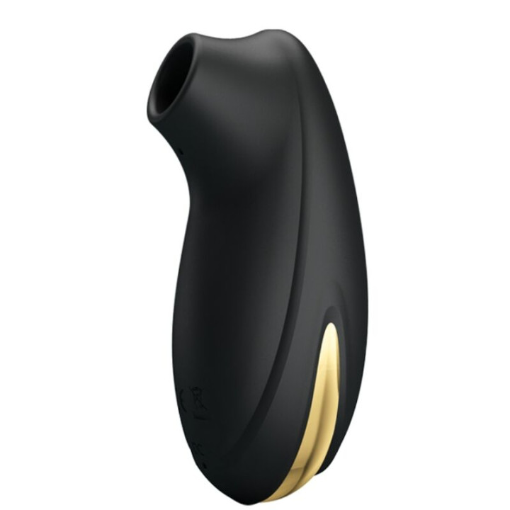 PRETTY LOVE - SUCCIONADOR-MASAJEADOR DE LUJO RECARGABLE NEGRO | VibraZon