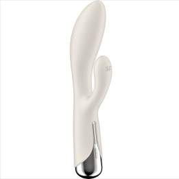 SATISFYER - SPINNING RABBIT 1 ESTIMULACION CLITORIS Y PUNTO G BEIGE | VibraZon