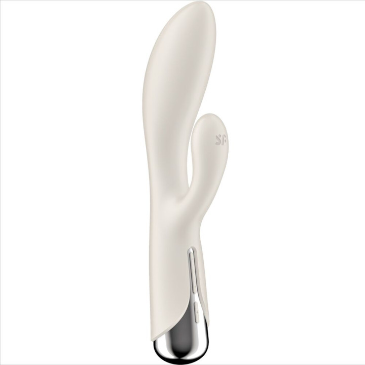 SATISFYER - SPINNING RABBIT 1 ESTIMULACION CLITORIS Y PUNTO G BEIGE | VibraZon