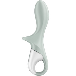 SATISFYER - AIR BOMBA ANAL 3 VIBRADOR ANAL INFLABLE VERDE GRIS | VibraZon