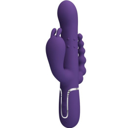 PRETTY LOVE - CAMMY TRIPLE VIBRADOR MULTIFUNCIÓN 4 EN 1 MORADO | VibraZon
