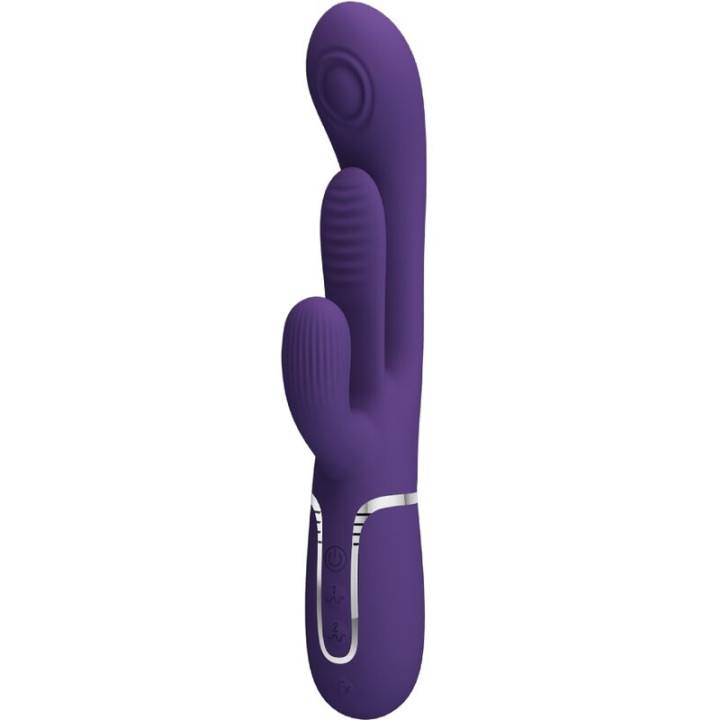 PRETTY LOVE - SHANIA TRIPLE VIBRADOR RABBIT MULTIFUNCIÓN MORADO | VibraZon