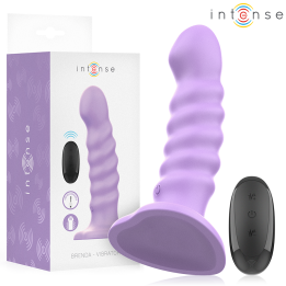 INTENSE - BRENDA VIBRADOR TALLA M DISEÑO EN ESPIRAL 10 VIBRACIONES MORADO CONTROL REMOTO | VibraZon
