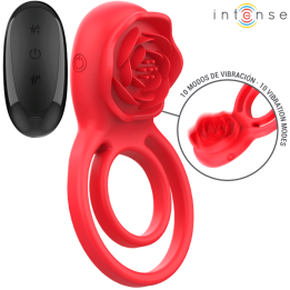 INTENSE - GAIL ROSA ESTIMULADORA 10 VIBRACIONES ROJO CONTROL REMOTO | VibraZon