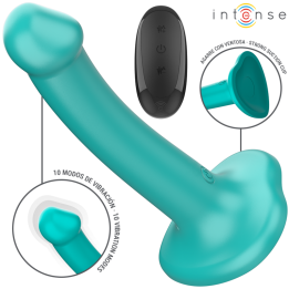 INTENSE - KATIE VIBRADOR CON VENTOSA 10 VIBRACIONES AZUL OSCURO CONTROL REMOTO | VibraZon