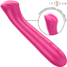 INTENSE - PATY VIBRADOR 19 CM FLEXIBLE 10 VIBRACIONES MODELO 2 ROSA | VibraZon