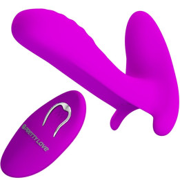 PRETTY LOVE - MASAJEADOR & VIBRADOR 12 VIBRACIONES CONTROL REMOTO MORADO | VibraZon