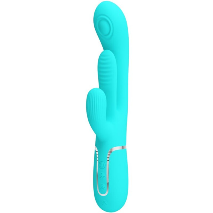PRETTY LOVE - SHANIA TRIPLE VIBRADOR RABBIT MULTIFUNCIÓN 3 EN 1 | VibraZon