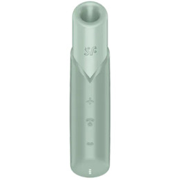 SATISFYER - NAUGHTY KISS ESTIMULADOR CLÍTORIS POR ONDAS VERDE AGUA | VibraZon