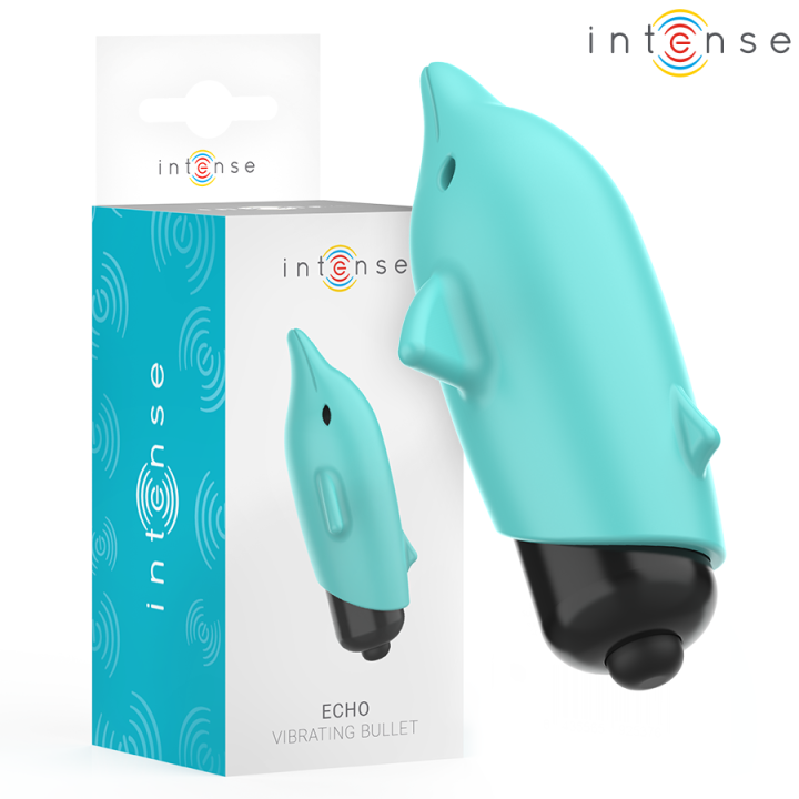 INTENSE - ECHO BALA VIBRADORA DELFÍN AZUL 8 X 4.7 CM | VibraZon