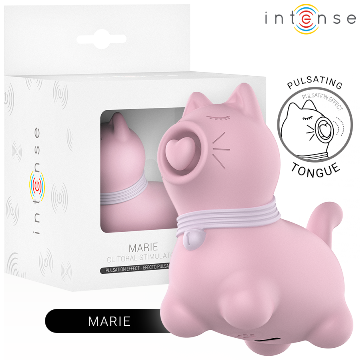 INTENSE - MARIE ESTIMULADOR CON LENGUA EFECTO PULSACIÓN ROSA | VibraZon