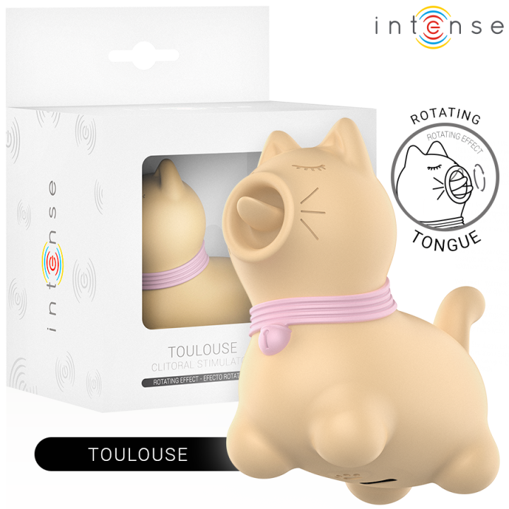 INTENSE - TOULOUSE ESTIMULADOR CON LENGUA ROTATIVA 360º AMARILLO | VibraZon