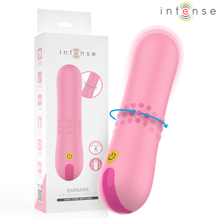 INTENSE - BARBARA VIBRADOR CON PERLAS GIRATORIAS | VibraZon