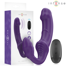 INTENSE - JILL VIBRADOR DOBLE 20 CM VIOLETA CONTROL REMOTO | VibraZon