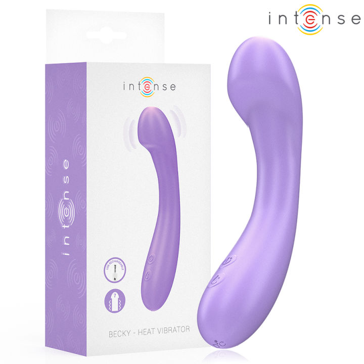 INTENSE - BECKY VIBRADOR 19 CM CALENTABLE 7 VIBRACIONES MORADO | VibraZon