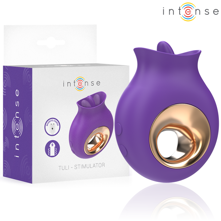 INTENSE - TULI ESTIMULADOR CLÍTORIS 9 VIBRACIONES & 9 OSCILACIONES MORADO | VibraZon
