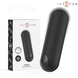 INTENSE - KAREN MINI BALA VIBRADORA 10 MODOS RECARGABLE NEGRO | VibraZon