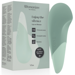 WOMANIZER - VIBE VIBRADOR LAY-ON SILENCIOSO VERDE CLARO | VibraZon