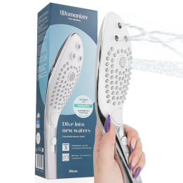 WOMANIZER - WAVE CABEZAL DE DUCHA ESTIMULADOR DE CLITORÍS PLATEADO | VibraZon