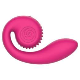 SNAIL VIBE - GIZI LITE VIBRADOR DUAL PUNTO G Y CLÍTORIS ROSA | VibraZon