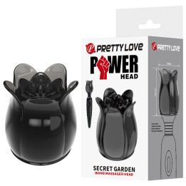 PRETTY LOVE - SECRET GARDEN CABEZAL MASAJEADOR NEGRO | VibraZon