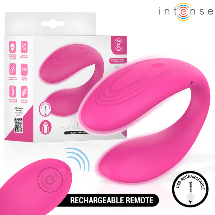 INTENSE - NORA ESTIMULADOR DE PINZA CON VIBRACIÓN ROSA | VibraZon