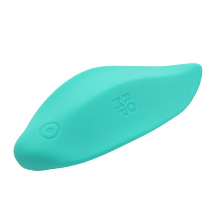 ROMP - WAVE VIBRADOR ESTIMULADOR DE CLÍTORIS FORMA ERGONÓMICA VERDE AGUA | VibraZon