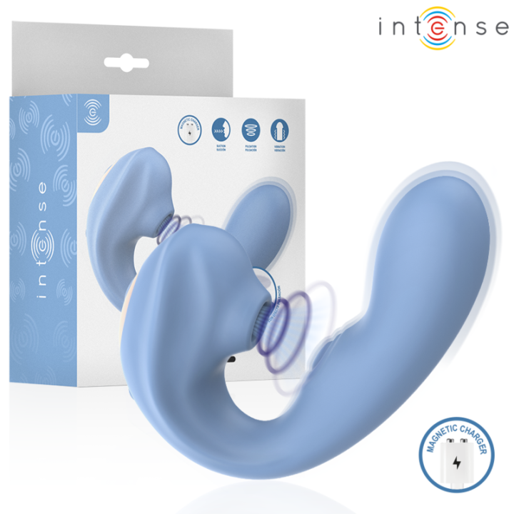 INTENSE - GINA ESTIMULADOR DE CLÍTORIS MULTIFUNCIÓN AZUL | VibraZon
