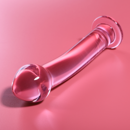 NEBULA SERIES BY IBIZA - MODELO 11 DILDO CRISTAL ROSA 16 CM -O- 3 CM | VibraZon