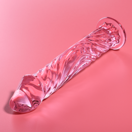 NEBULA SERIES BY IBIZA - MODELO 12 DILDO CRISTAL ROSA 17 CM -O- 3.5 CM | VibraZon