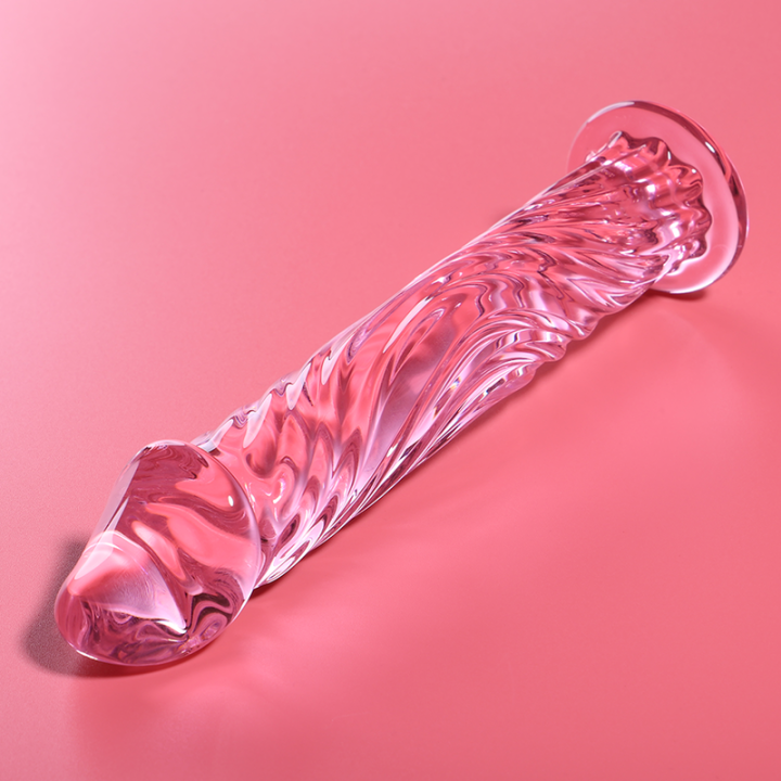 NEBULA SERIES BY IBIZA - MODELO 12 DILDO CRISTAL ROSA 17 CM -O- 3.5 CM | VibraZon