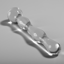 NEBULA SERIES BY IBIZA - MODELO 13 DILDO CRISTAL TRANSPARENTE 18 CM -O- 3.5 CM | VibraZon