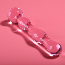 NEBULA SERIES BY IBIZA - MODELO 13 DILDO CRISTAL ROSA 18 CM -O- 3.5 CM | VibraZon