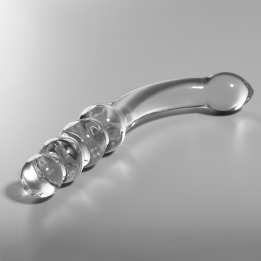 NEBULA SERIES BY IBIZA - MODELO 14 DILDO CRISTAL TRANSPARENTE 18.5 CM -O- 3 CM | VibraZon