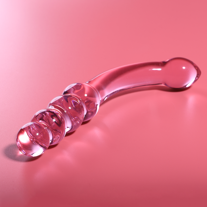 NEBULA SERIES BY IBIZA - MODELO 14 DILDO CRISTAL ROSA 18.5 CM -O- 3 CM | VibraZon