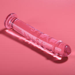 NEBULA SERIES BY IBIZA - MODELO 16 DILDO CRISTAL ROSA 18.5 CM -O- 3 CM | VibraZon