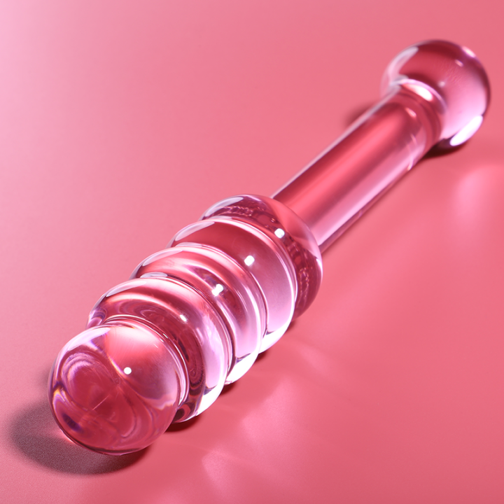 NEBULA SERIES BY IBIZA - MODELO 20 DILDO CRISTAL ROSA 20.5 CM -O- 3 CM | VibraZon
