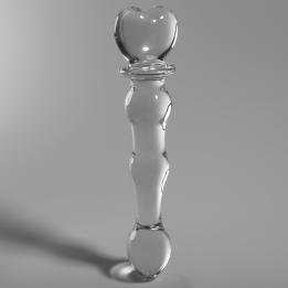 NEBULA SERIES BY IBIZA - MODELO 21 DILDO CRISTAL TRANSPARENTE 20.5 CM -O- 3.5 CM | VibraZon