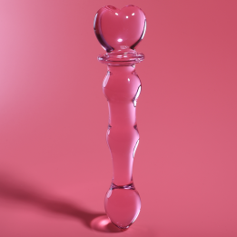 NEBULA SERIES BY IBIZA - MODELO 21 DILDO CRISTAL ROSA 20.5 CM -O- 3.5 CM | VibraZon