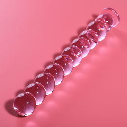 NEBULA SERIES BY IBIZA - MODELO 22 DILDO CRISTAL ROSA 21.5 CM -O- 2.5 CM | VibraZon