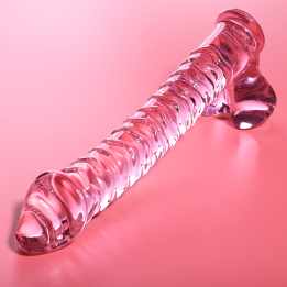 NEBULA SERIES BY IBIZA - MODELO 23 DILDO CRISTAL ROSA 21.5 CM -O- 4 CM | VibraZon