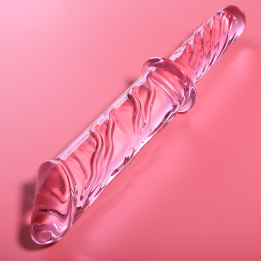NEBULA SERIES BY IBIZA - MODELO 24 DILDO CRISTAL ROSA 28.5 CM -O- 5 CM | VibraZon